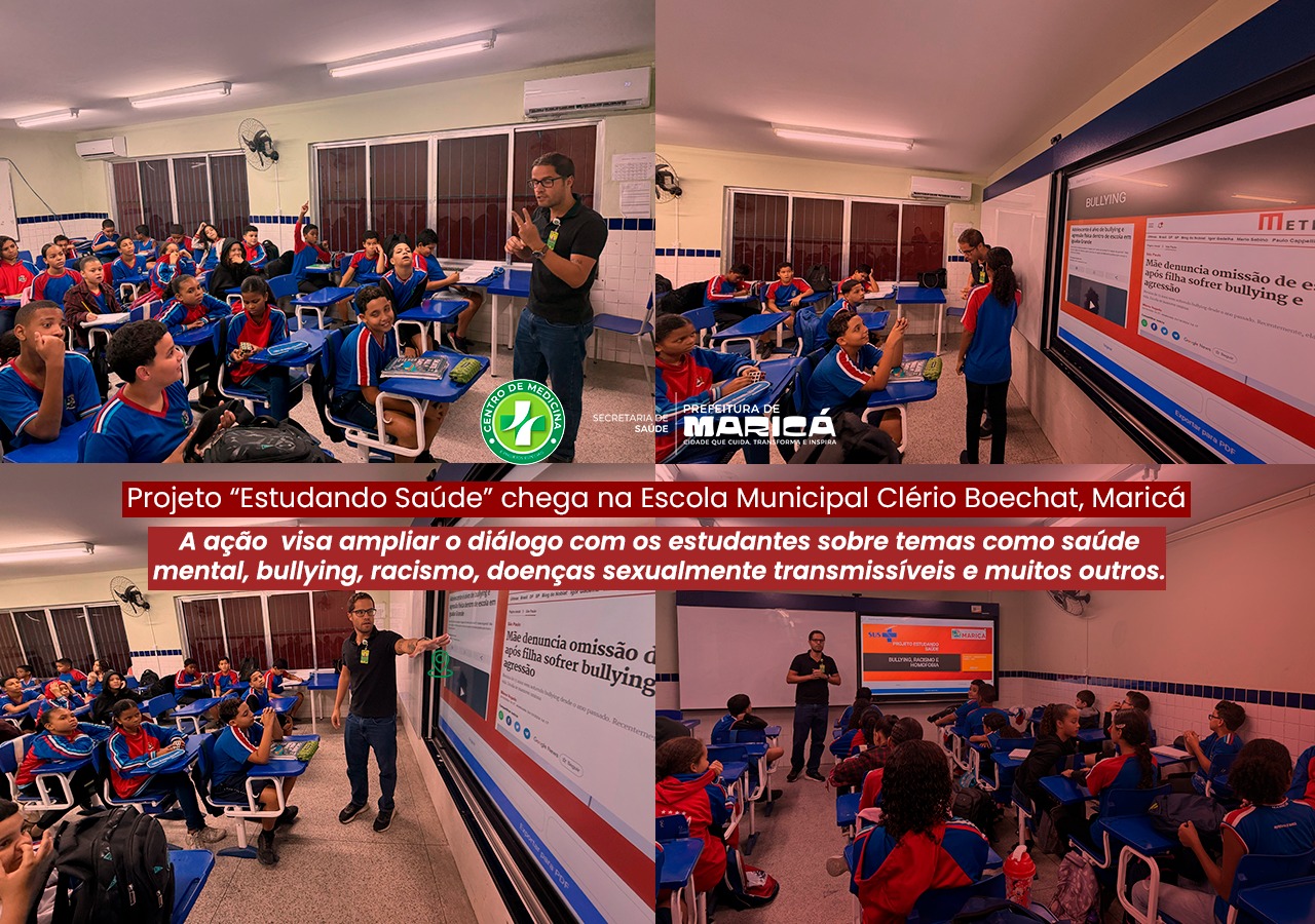 Projeto Estudando Saúde leva conscientização e cuidado à Escola Municipal Clério Boechat